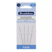 Aiguilles fine à grand chas - Aiguilles à perler - Acier inoxydable x4