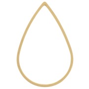 Anneau de montage et tissage goutte 26x17 mm - Acier inoxydable 316L Doré x1|raw }}