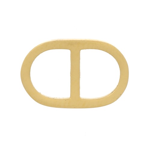 Intercalaire maille marine 11x7 mm - Acier inoxydable 304 Doré x1