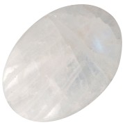 Perle ovale gravée scarabée 16x12 mm en pierre gemme - Pierre de lune x1|raw }}