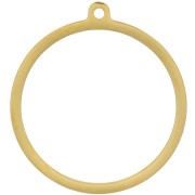 Pendentif rond évidé 25 mm - Acier inoxydable 304 Doré x1|raw }}