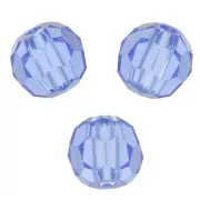 Perles rondes facettées Preciosa - Round Bead 3 mm - Sapphire x20