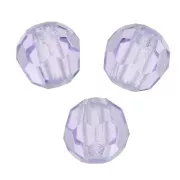 Perles rondes facettées Preciosa - Round Bead 3 mm - Violet x20