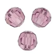 Perles rondes facettées Preciosa - Round Bead 3 mm - Amethyst x20