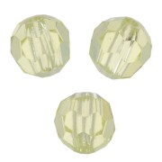 Perles rondes facettées Preciosa - Round Bead 3 mm - Jonquil x20