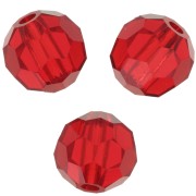 Perles rondes facettées Preciosa - Round Bead 5 mm - Light Siam x15|raw }}