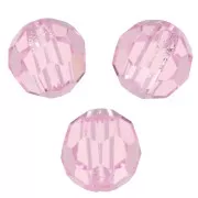 Perles rondes facettées Preciosa - Round Bead 5 mm - Pink Sapphire x15