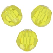 Perles rondes facettées Preciosa - Round Bead 5 mm - Citrine x15|raw }}