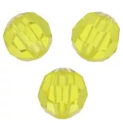 Perles rondes facettées Preciosa - Round Bead 5 mm - Citrine x15