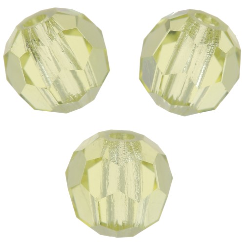 Perles rondes facettées Preciosa - Round Bead 4 mm - Jonquil x20