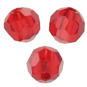 Perles rondes facettées Preciosa - Round Bead 4 mm - Light Siam x20|raw }}