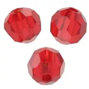 Perles rondes facettées Preciosa - Round Bead 4 mm - Light Siam x20