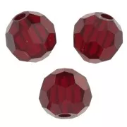 Perles rondes facettées Preciosa - Round Bead 4 mm - Siam x20