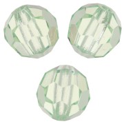Perles rondes facettées Preciosa - Round Bead 6 mm - Chrysolite x6|raw }}