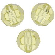 Perles rondes facettées Preciosa - Round Bead 6 mm - Jonquil x6|raw }}