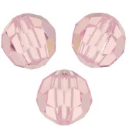 Perles rondes facettées Preciosa - Round Bead 6 mm - Pink Sapphire x6|raw }}