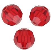 Perles rondes facettées Preciosa - Round Bead 6 mm - Light Siam x6|raw }}