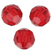 Perles rondes facettées Preciosa - Round Bead 6 mm - Light Siam x6