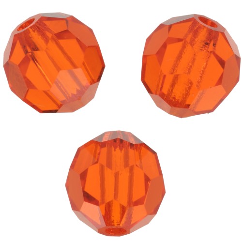 Perles rondes facettées Preciosa - Round Bead 6 mm - Hyacinth x6