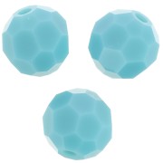 Perles rondes facettées Preciosa - Round Bead 6 mm - Turquoise x6|raw }}