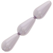Perles nacrées Preciosa - Pearshape Pearl 15x8 mm - Lavender x5|raw }}