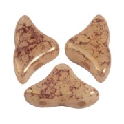 Perles en verre Hélios® par Puca® 6x10mm - Opaque Beige Bronze x10g|raw }}