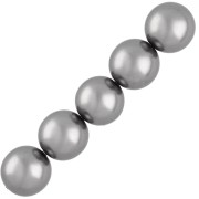 Perles rondes nacrées 12 mm - Grey x15