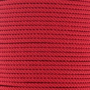 Cordon en polyester tressé 2 mm - Rouge foncé x1m|raw }}