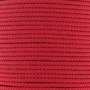 Cordon en polyester tressé 2 mm - Rouge foncé x1m