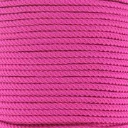 Cordon en polyester tressé 2 mm - Fuchsia x1m