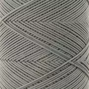 Fil plat en polyester ciré - Slam Cord pour micro macramé 0.6 mm - Gris x100m