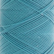 Fil plat en polyester ciré - Slam Cord pour micro macramé 0.6 mm - Turquoise x100m