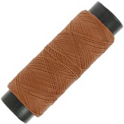 Fil plat en polyester ciré - Slam Cord pour micro macramé 0.6 mm - Mocca x100m|raw }}