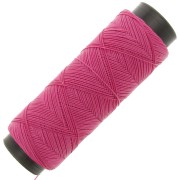 Fil plat en polyester ciré - Slam Cord pour micro macramé 0.6 mm - Fuchsia x100m|raw }}