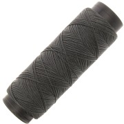 Fil plat en polyester ciré - Slam Cord pour micro macramé 0.6 mm - Gris foncé x100m|raw }}