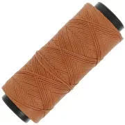 Mocca - Fil plat en polyester ciré - Slam Cord pour micro macramé 1 mm - Mocca x100m Fil plat en polyester ciré - Slam Cord pour micro macramé 1 mm - Mocca x100m