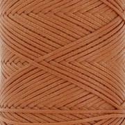 Fil plat en polyester ciré - Slam Cord pour micro macramé 1 mm - Mocca x100m