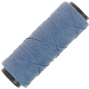Bleu Jean - Fil plat en polyester ciré - Slam Cord pour micro macramé 1 mm - Bleu jean x100m Fil plat en polyester ciré - Slam Cord pour micro macramé 1 mm - Bleu jean x100m