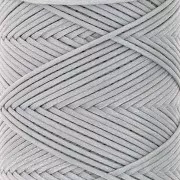 Fil plat en polyester ciré - Slam Cord pour micro macramé 1 mm - Gris x100m