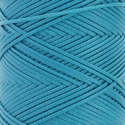 Fil plat en polyester ciré - Slam Cord pour micro macramé 1mm - Turquoise x100m