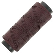 Fil plat en polyester ciré - Slam Cord pour micro macramé 1 mm Aubergine x100m|raw }}
