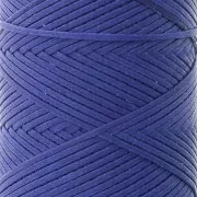Fil plat en polyester ciré - Slam Cord pour micro macramé 1 mm Bleu royal x100m