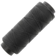 Fil plat en polyester ciré - Slam Cord pour micro macramé 1 mm - Noir x100m|raw }}