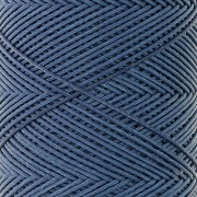 Fil plat en polyester ciré - Slam Cord pour micro macramé 0.6mm Bleu jean x100m