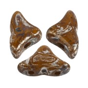 Perles en verre Hélios® par Puca® 6x10mm - Opaque Beige New Picasso x10g