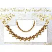 Perles en verre Hélios® par Puca® 6x10mm - Jet Mat AB x10g