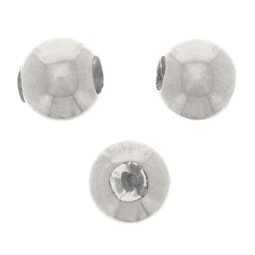 Perles stoppeur 3 mm avec un trou de 0.8 mm - Argent 925 x5
