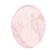 Cabochon plat ovale - palet - 10x8 mm en pierre gemme - Quartz rose x1|raw }}