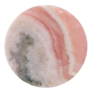 Cabochon plat rond - palet - 10 mm en pierre gemme - Rhodochrosite x1|raw }}