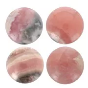 Cabochon rond 10 mm en pierre gemme - Rhodochrosite x1